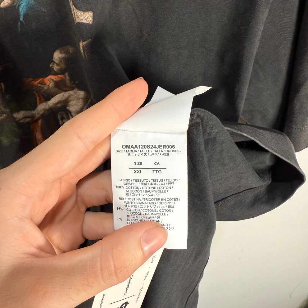 Off-White Grey 'Mary Skate' T-Shirt Size XXL