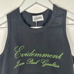Jean Paul Gaultier Evidemment Black Tank Top Size M