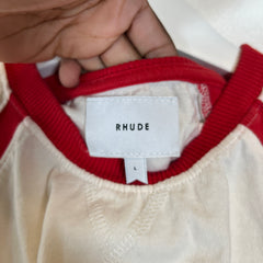 Rhude Red/Cream Ciclismo Raglan Tee Size L