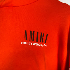 Amiri Orange Bones Hoodie Size L