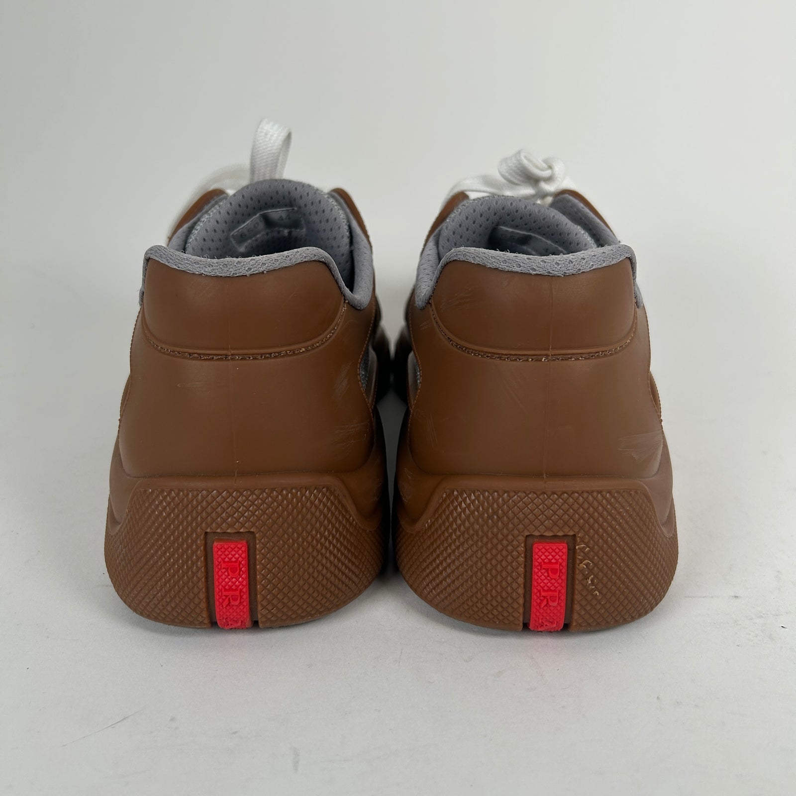 Prada Brown Rubber Cups Size 44