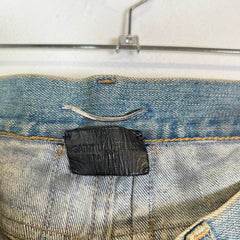 Saint Laurent 2014 Lightwash D02 Crash Denim Jeans
