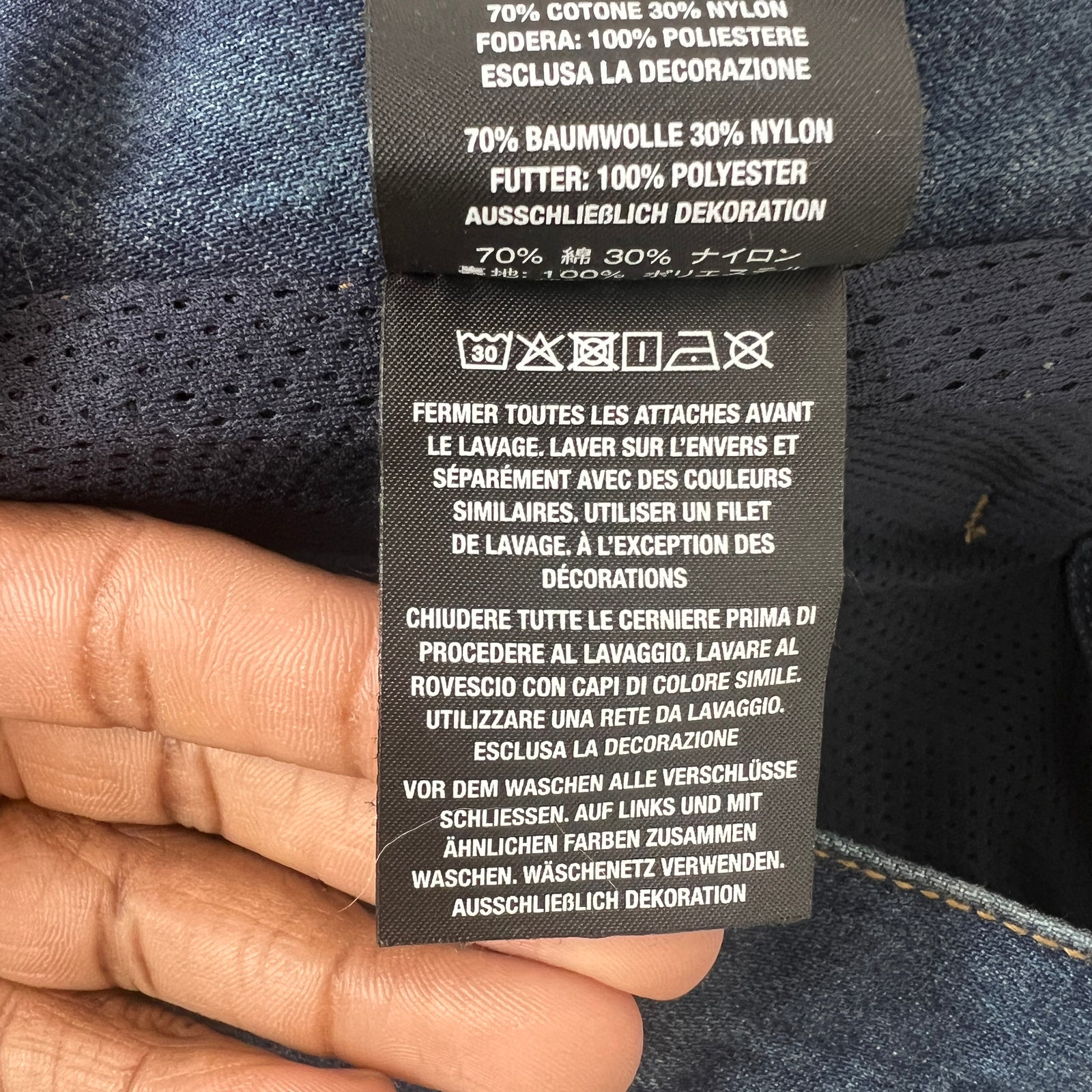 Supreme x Vanson Leathers Blue Denim Racing Jeans Size 30