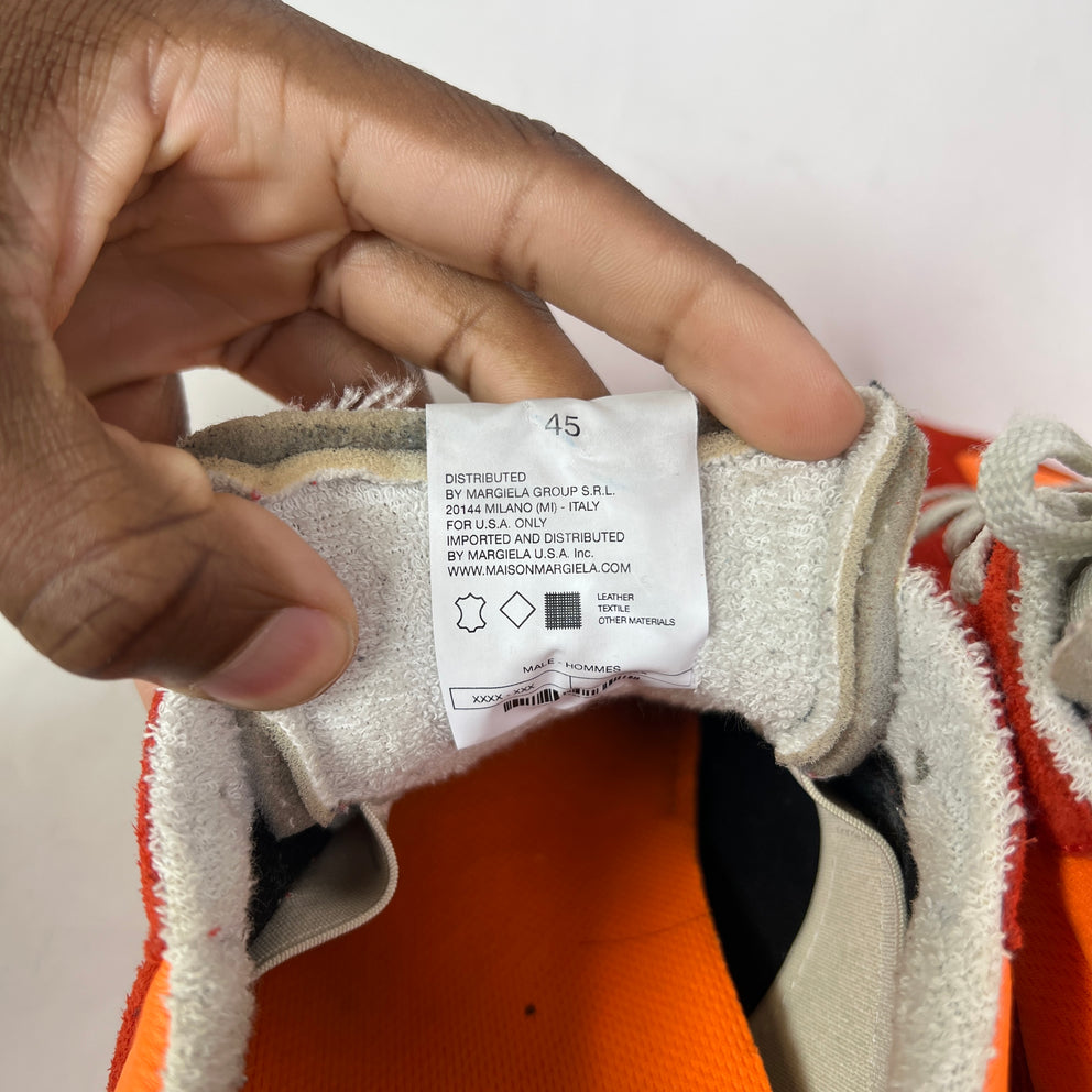 Maison Margiela 22 Orange/Red Retro Replica Runner Size 45