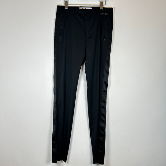 Off-White Black Tuxedo Tailored Pants Size 33