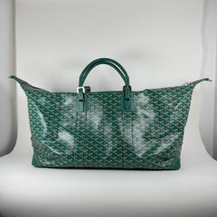 Goyard Goyardine Green Boeing 55 Travel Duffle Bag