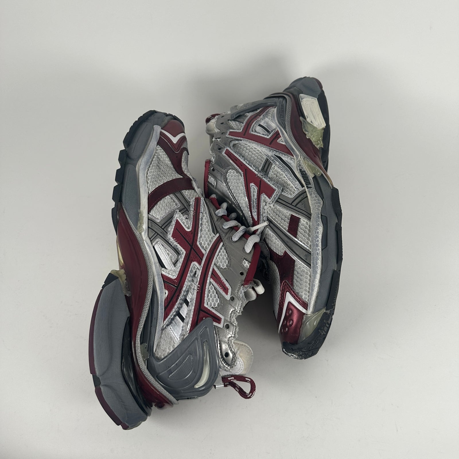 Balenciaga Maroon Track Runner Size 12