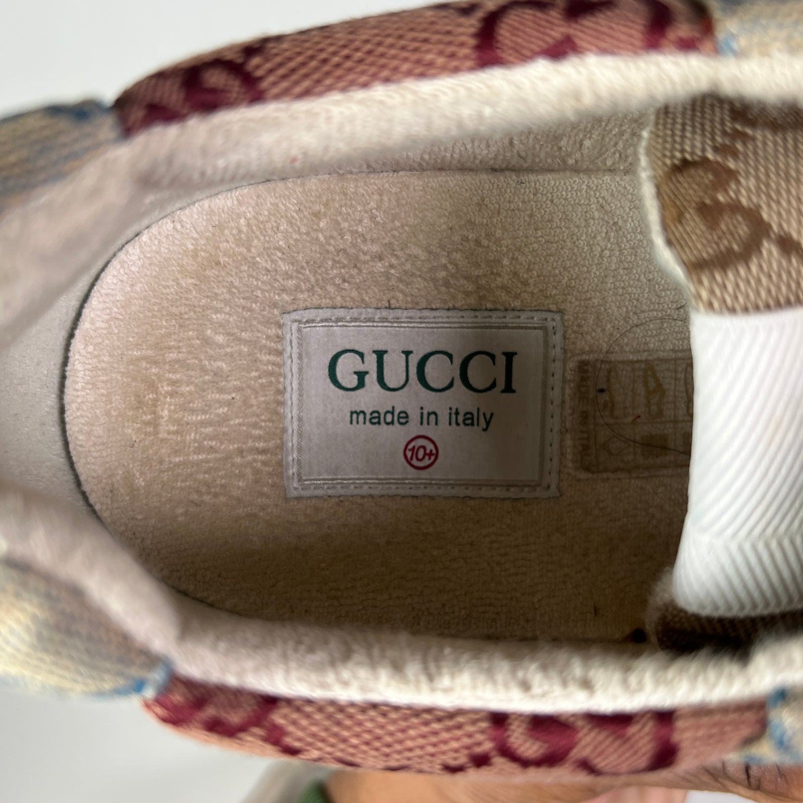 Gucci Multi Orange GG Rhyton Sneaker Size GG 10.5