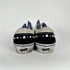 Vans White/Black OTW Skool 36 Studded Low-Tops Size 10.5