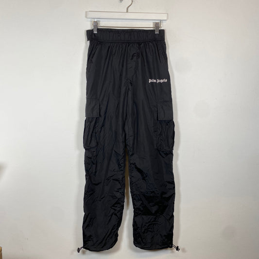 Palm Angels Black Nylon Cargo Track Pants Size S