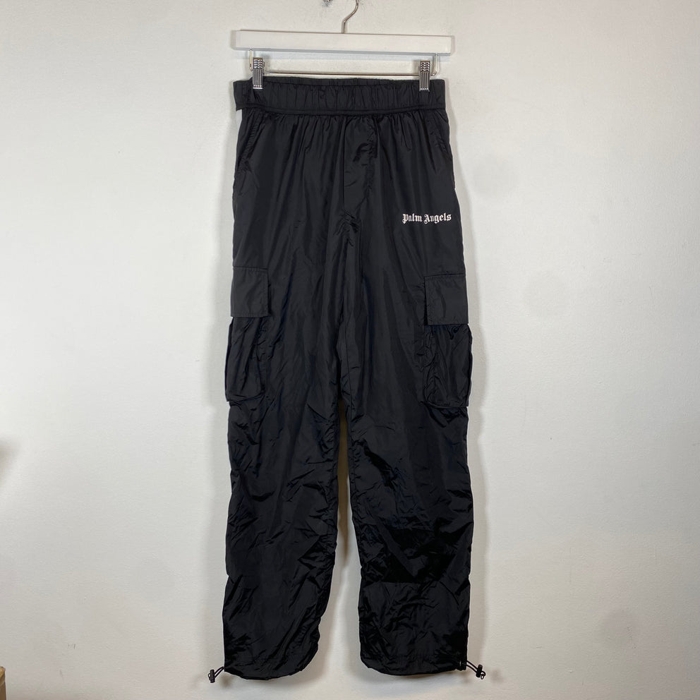 Palm Angels Black Nylon Cargo Track Pants Size S