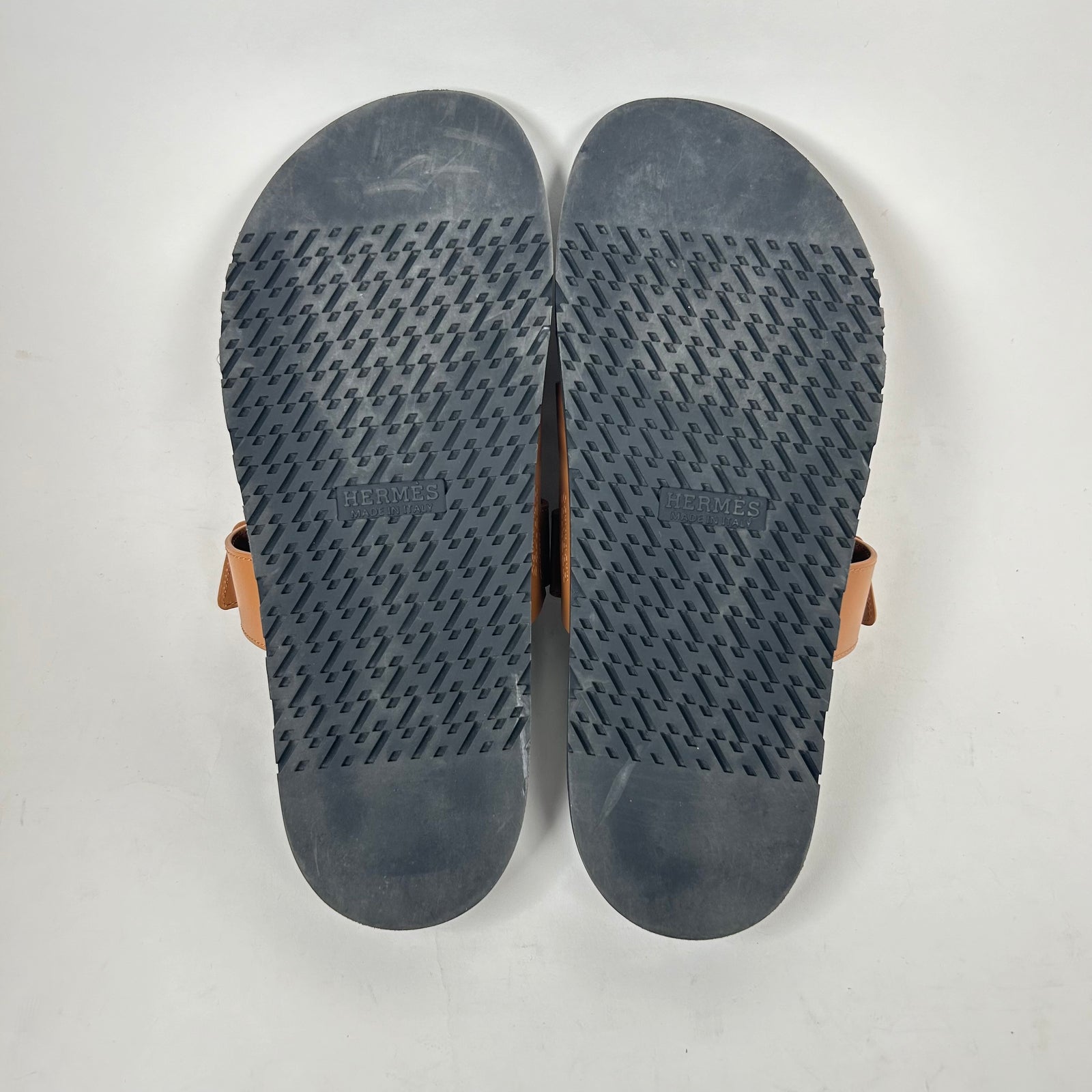 Hermes Brown Naturel Chypre Sandal Size 10