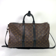 Louis Vuitton Monogram Macassar Keepall Bandouliere 45