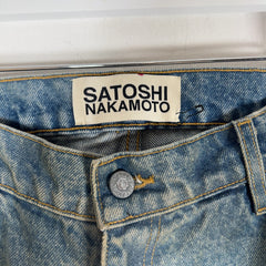 Satoshi Nakamoto Enduro Padded Distressed Lightwash Jeans