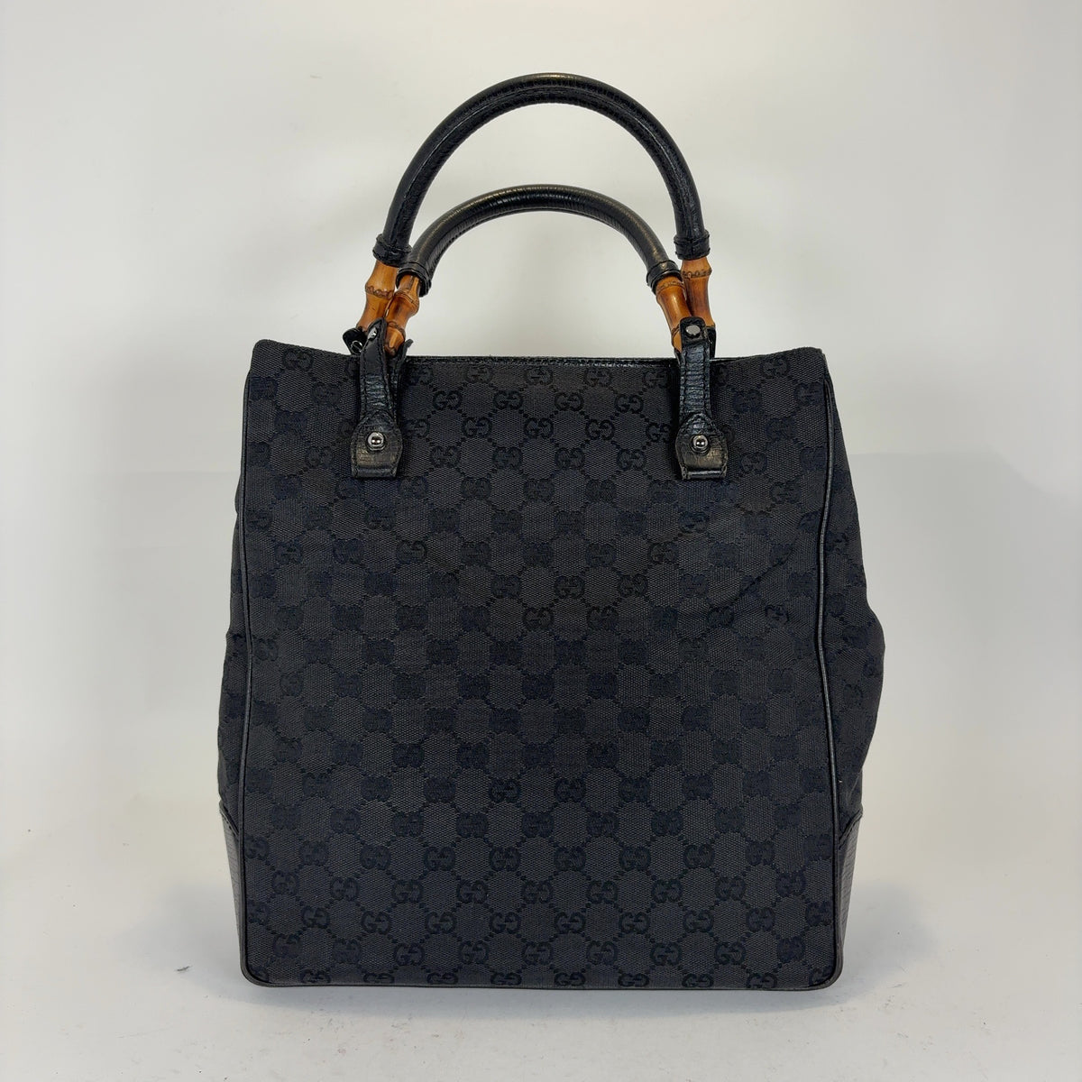 Gucci Bamboo GG Canvas Handle Bags
