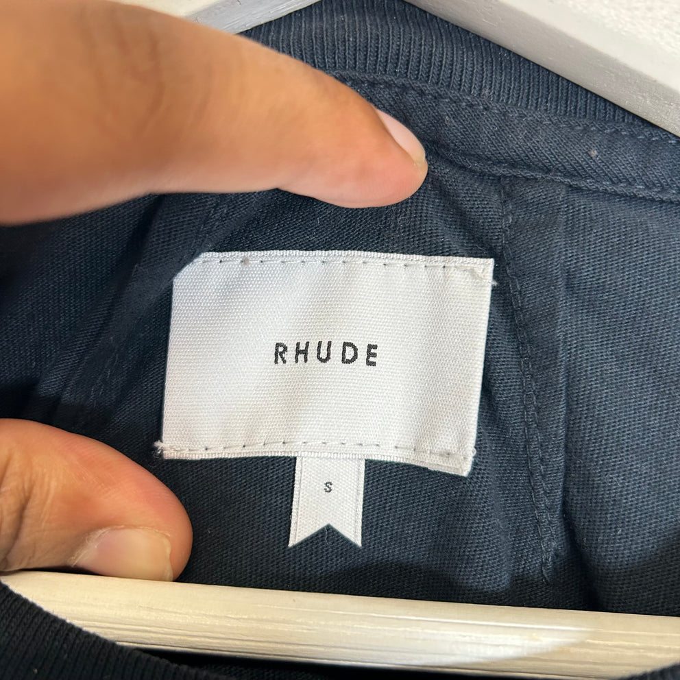 Rhude Navy East Hampton Catamaran T-Shirt Size S