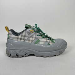 Burberry Grey/Green Check Arthur Sneaker Size 44