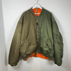 Vetements Double Zipper Oversized Flight Bomber Jacket