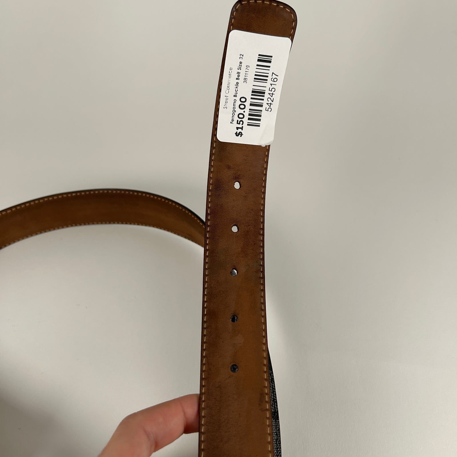 Ferragamo Buckle Belt Size 32