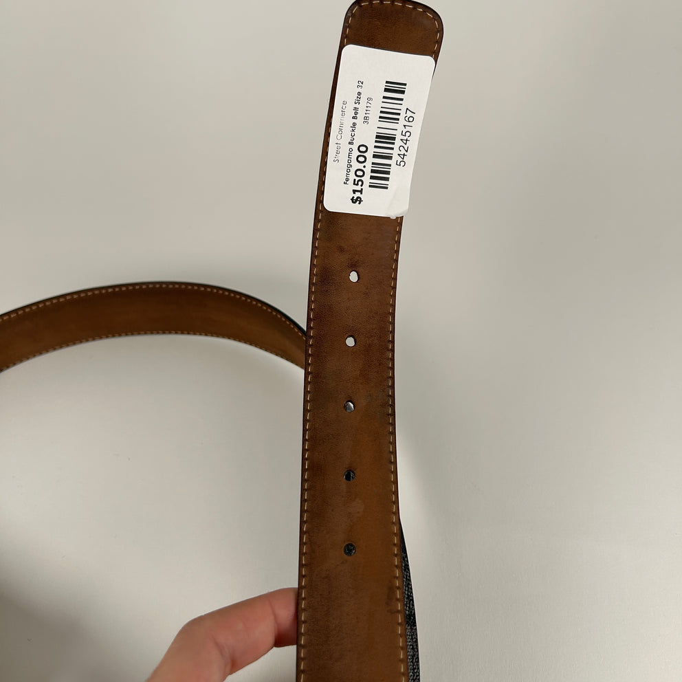 Ferragamo Buckle Belt Size 32