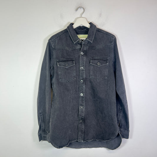 Off-White Checkered Denim Overshirt