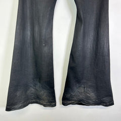 Rick Owens DRKSHDW Waxed Bolan Cut Denim