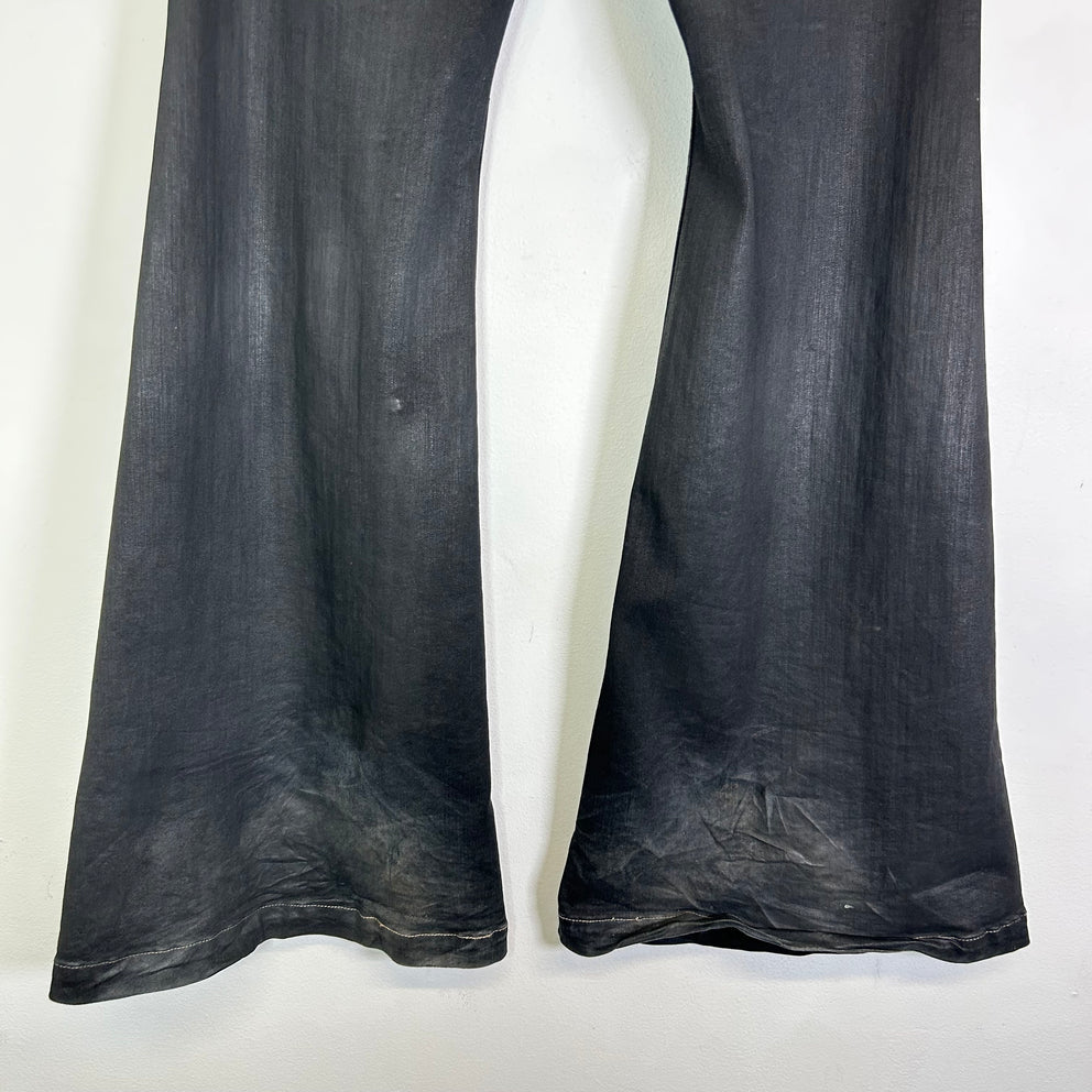 Rick Owens DRKSHDW Waxed Bolan Cut Denim