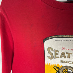 Number (N)ine Red Seattle Soup-Can Red T-Shirt Size 3