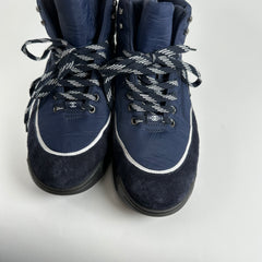 Chanel High Navy Trainers Size 46