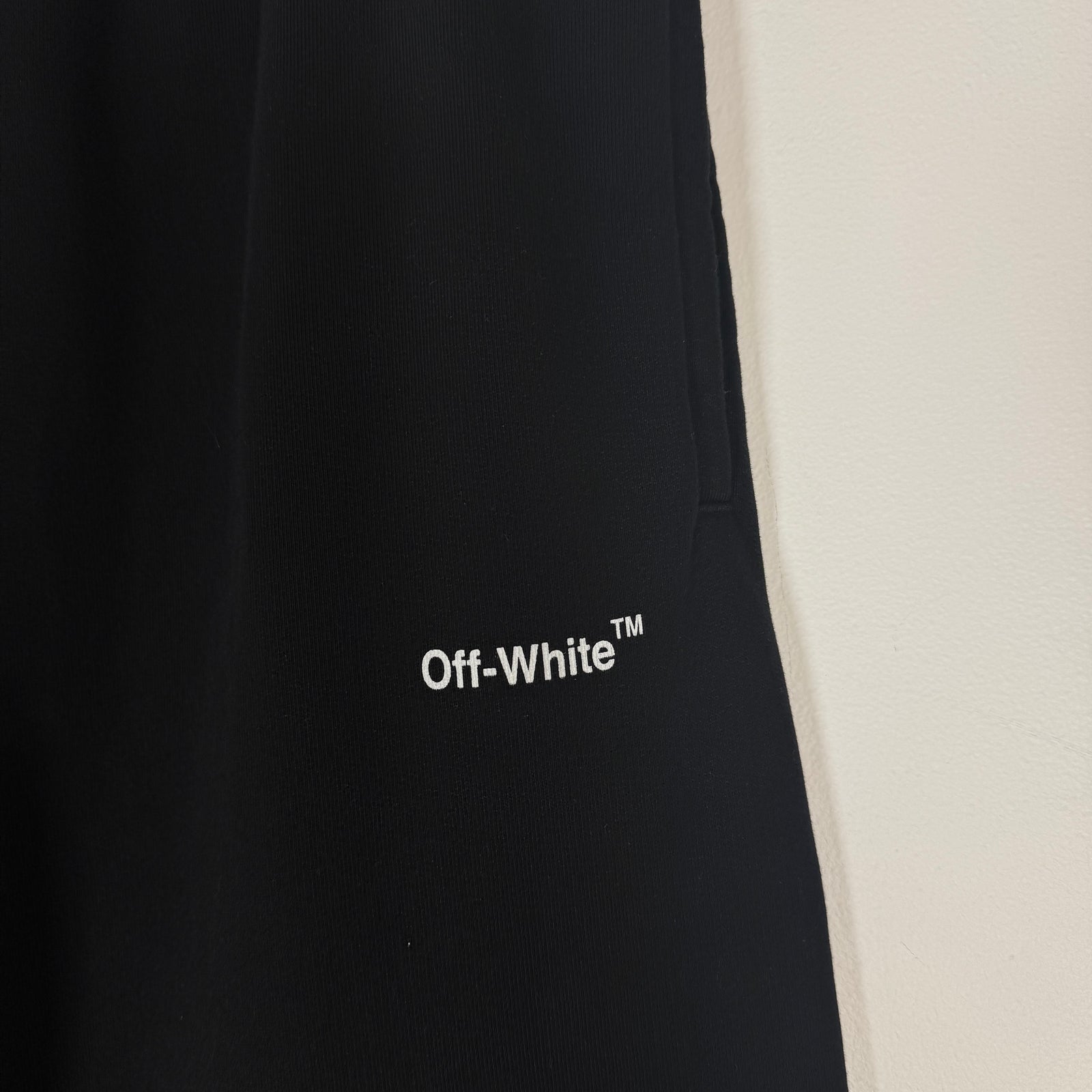 Off-White Black/White Logo Sweatpants Size M