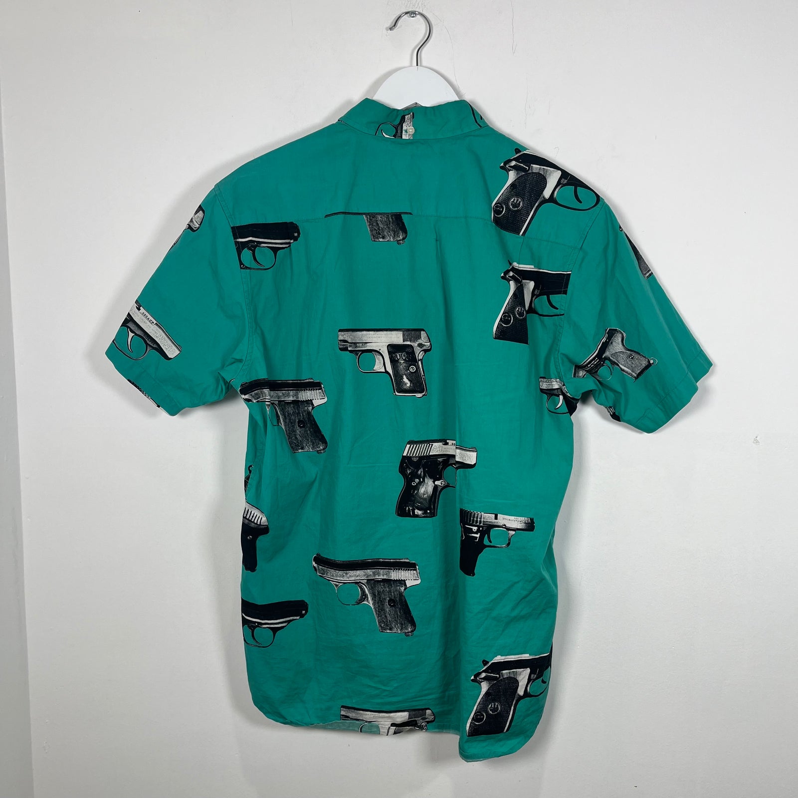 Supreme SS13 'Guns' Green Button-Up Size L