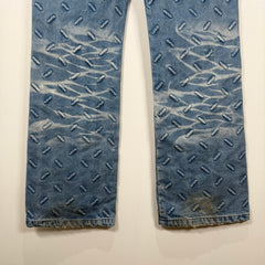 Who Decides War Blue 'Thread Plate' Denim Jeans Size 36