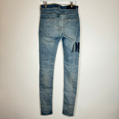 Amiri Denim Logo Applique Thrashed Jeans Size 29