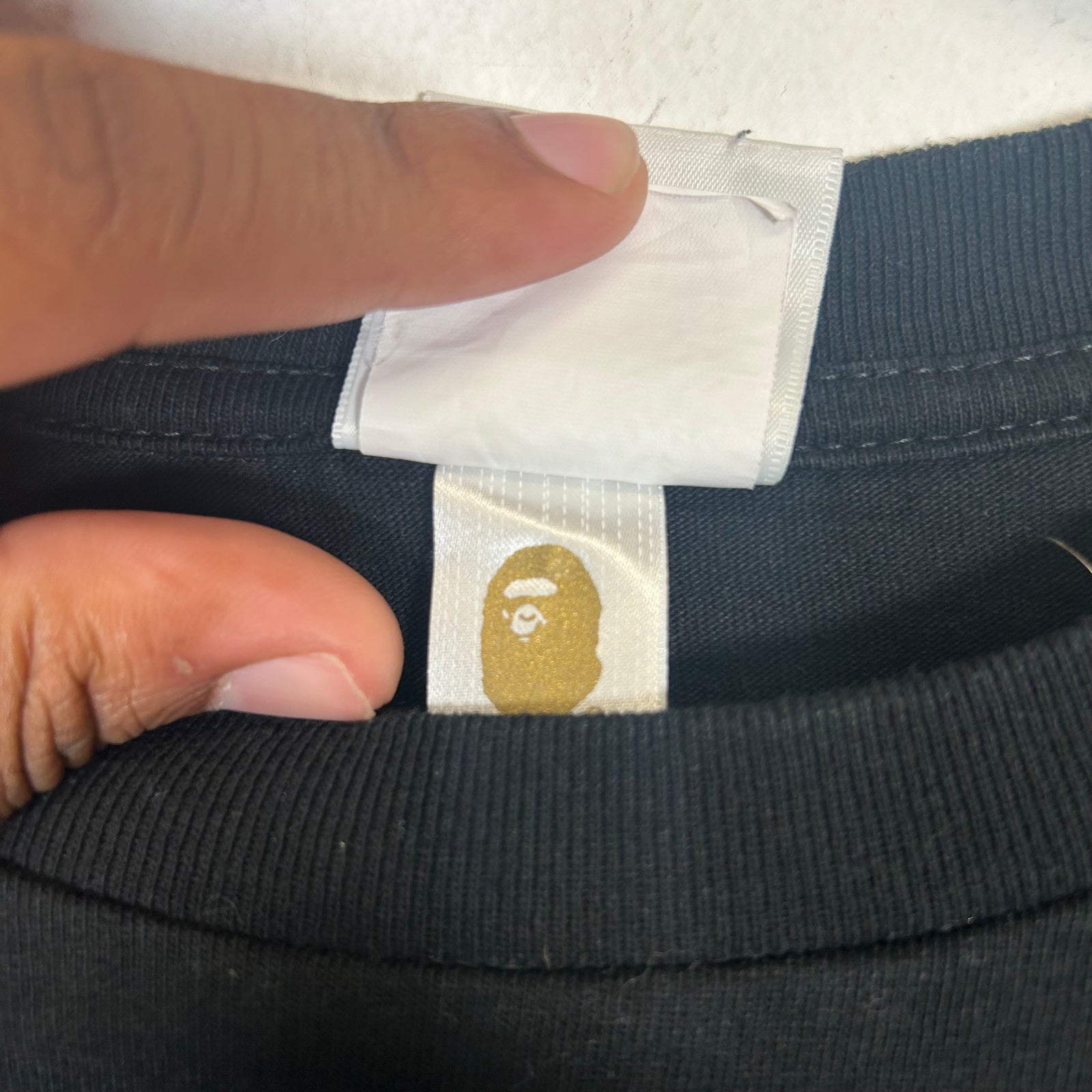 Bape Paint Splatter Ape Head T-shirt Size M