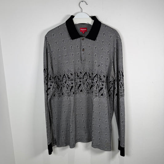 Supreme Bandana Knit Polo Size XL