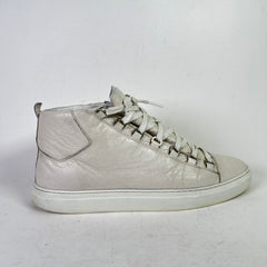 Balenciaga Cracked Leather Arena Sneakers
