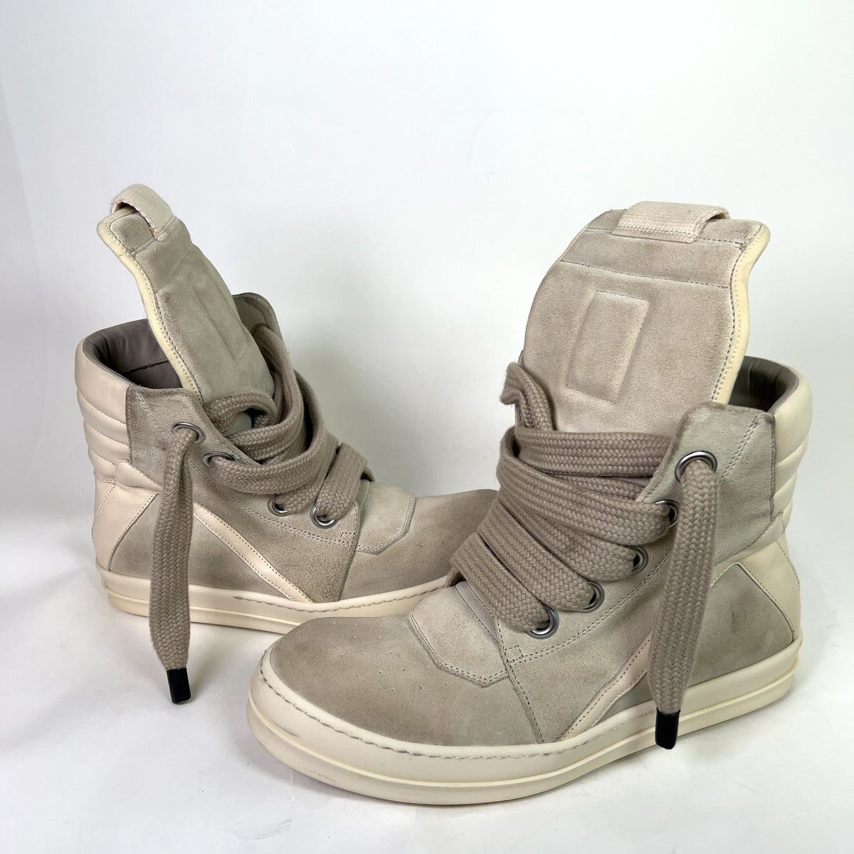 Rick Owens Suede Jumbolace Geoabaskets