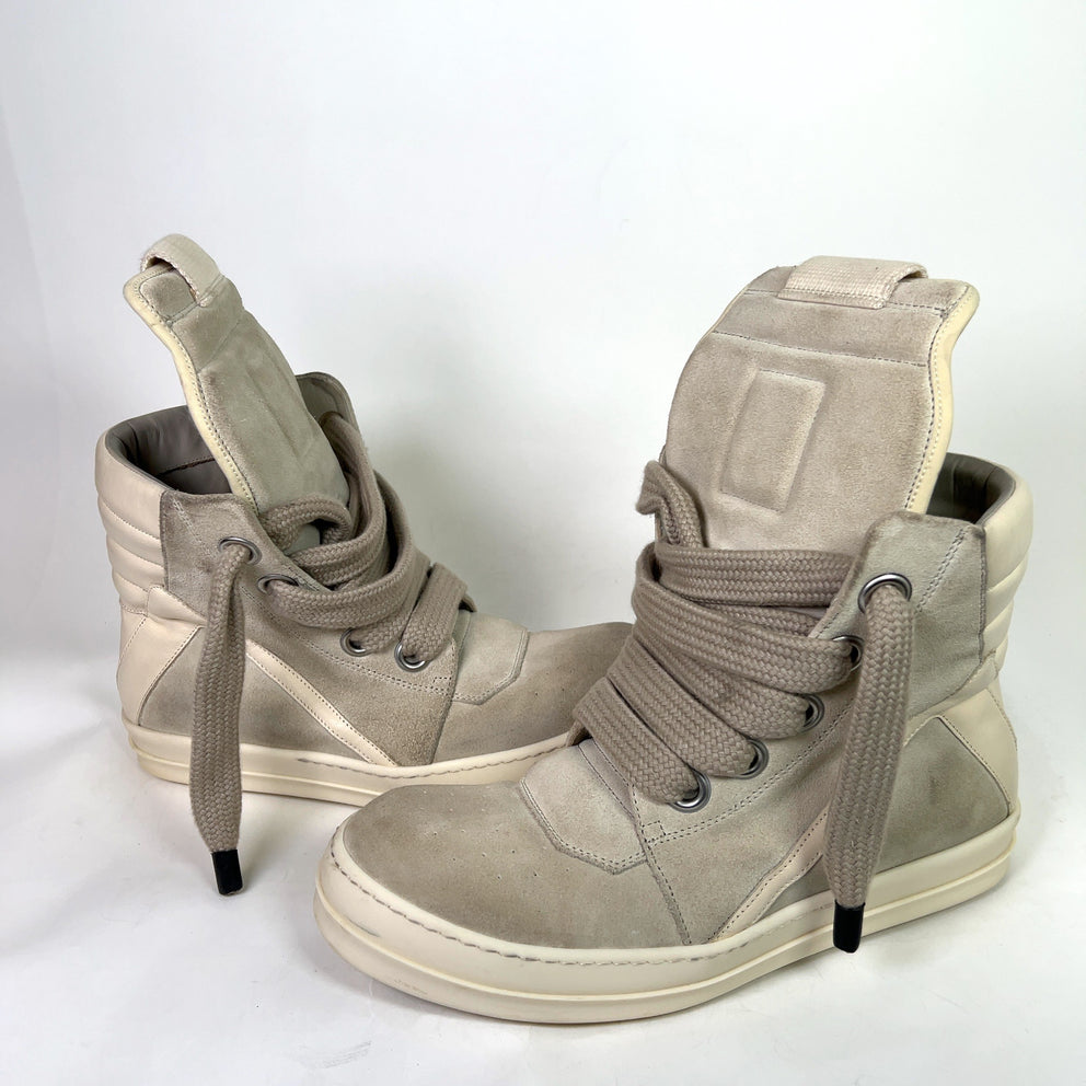 Rick Owens Suede Jumbolace Geoabaskets