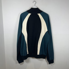 Louis Vuitton Color Block Leather/Knit Track Jacket
