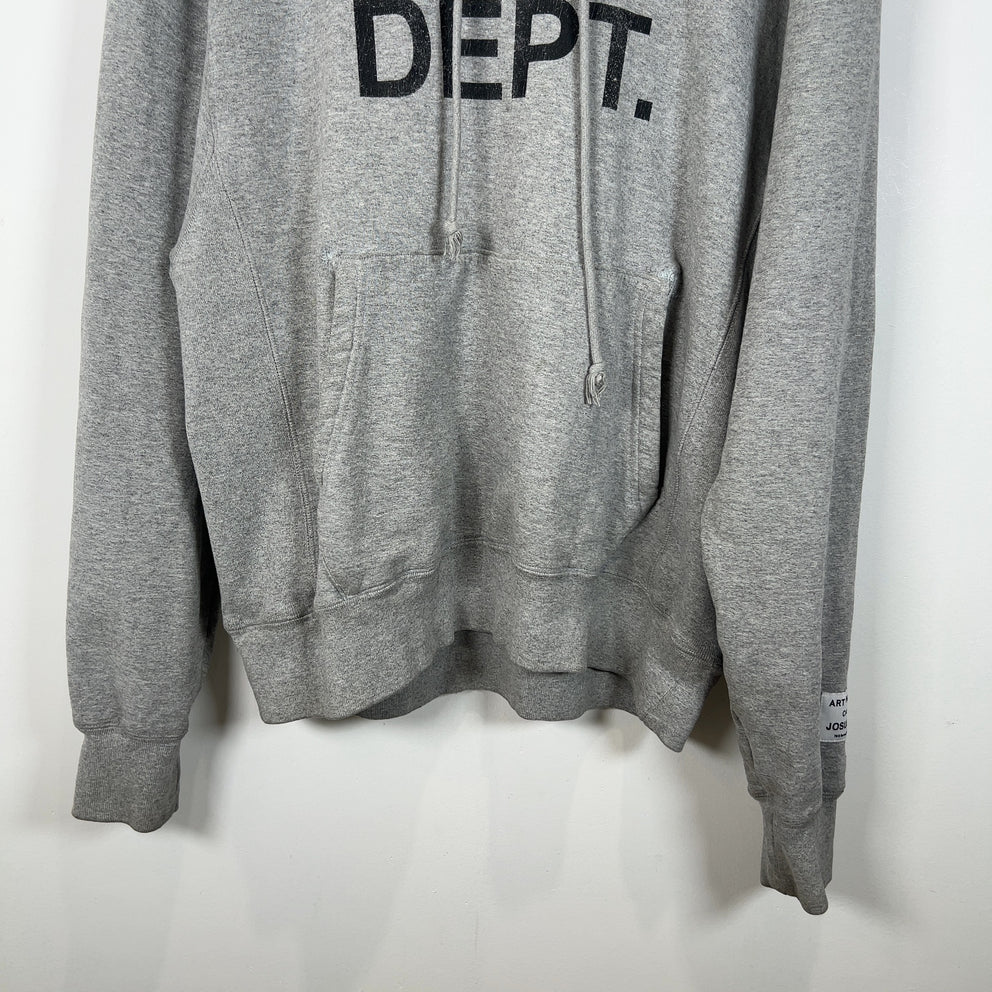 Gallery Dept Spell Out Logo Grey Hoodie