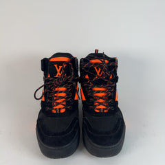 Louis Vuitton Orange/Black Hiking Trainer Boots