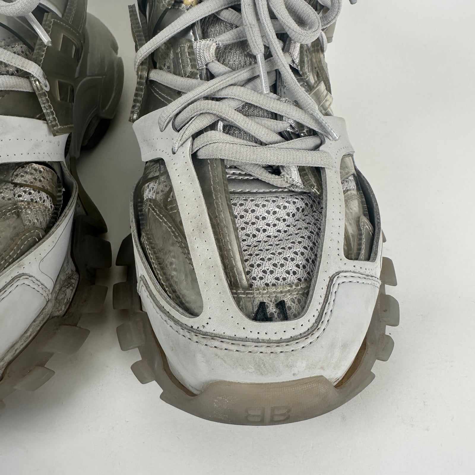 Balenciaga Grey Translucent Tracks Size 41