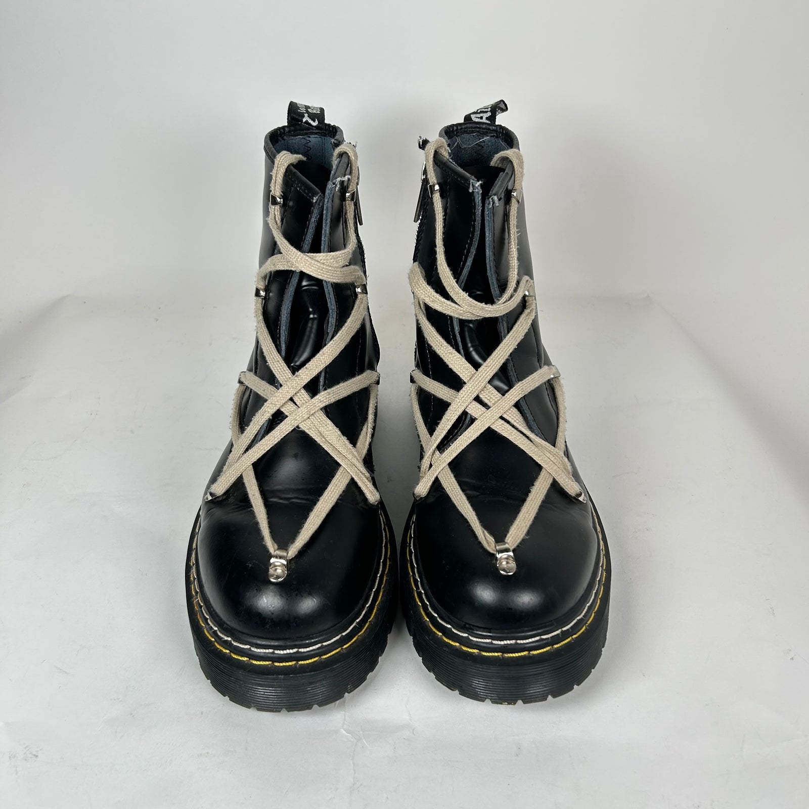 Rick Owens x Doc Marten's Black Bex 1460 Leather Boot Size 43