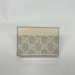 Gucci Beige GG Supreme Card Holder