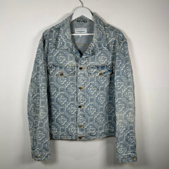 Casablanca Monogram Lightwash Denim Jacket Size XXL