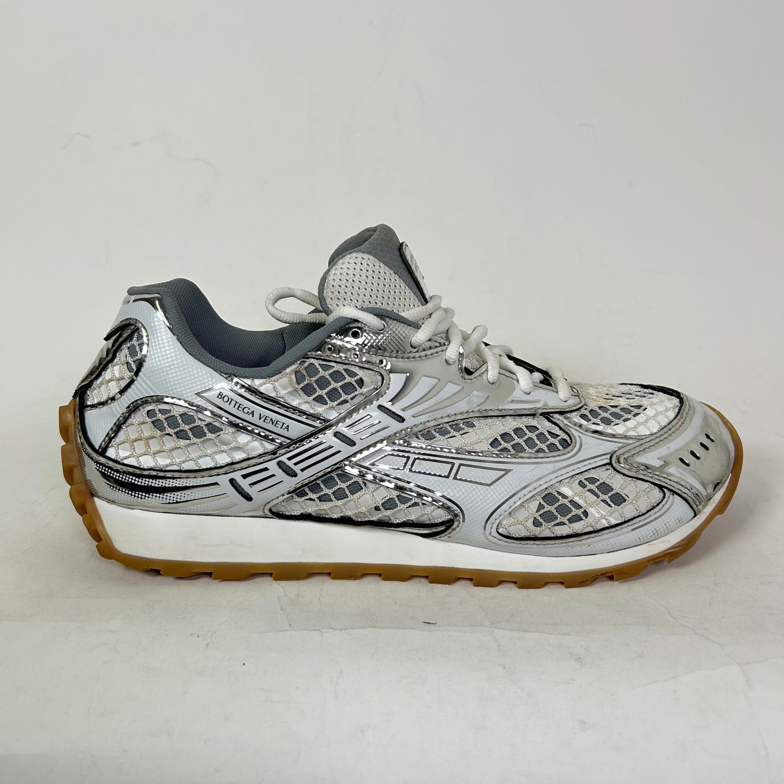 Bottega Veneta Silver Orbit Sneakers