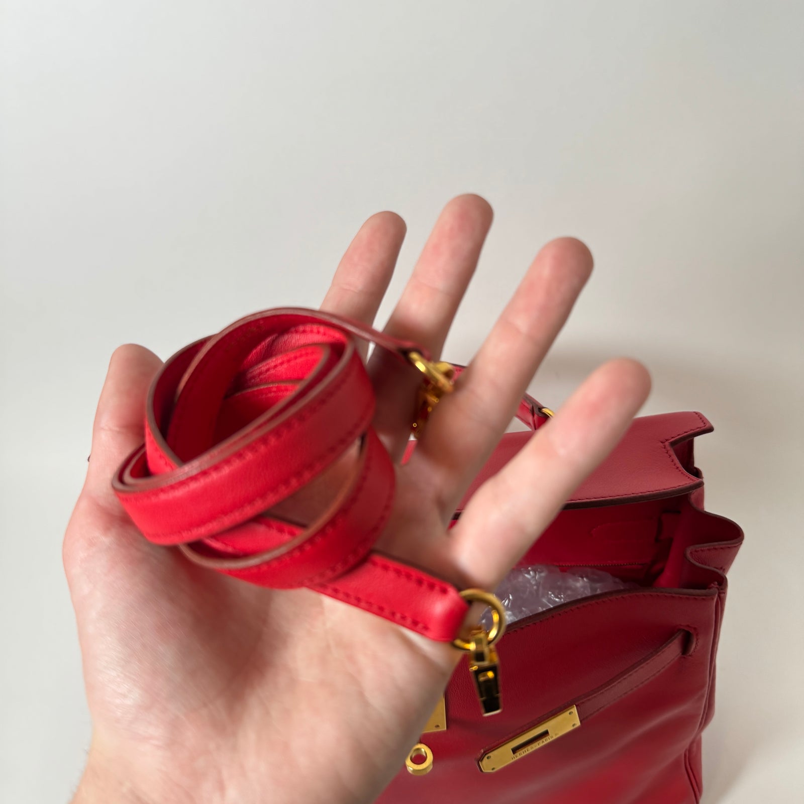 Hermès Kelly Red Retourne 32 Handbag