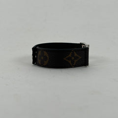 Louis Vuitton 'LV' Leather Strap Bracelet