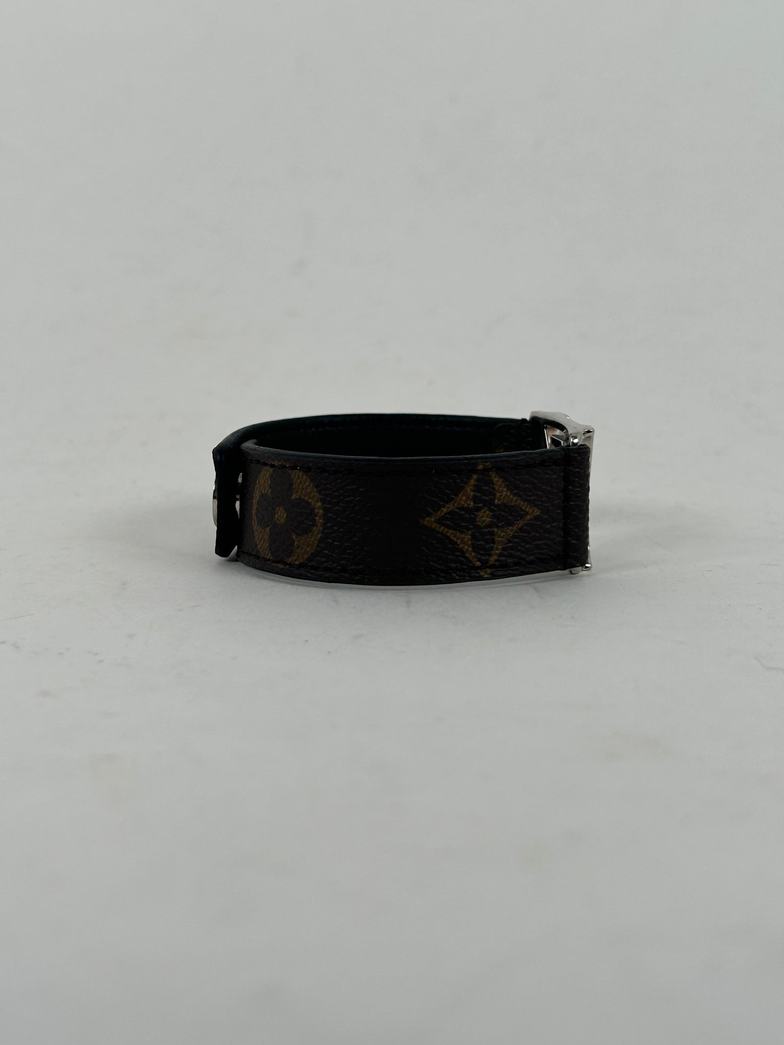 Louis Vuitton 'LV' Leather Strap Bracelet