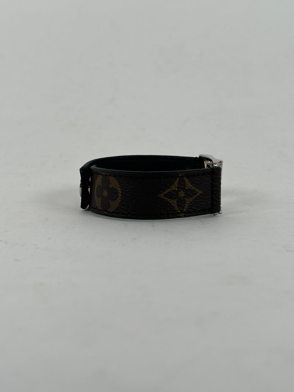 Louis Vuitton 'LV' Leather Strap Bracelet